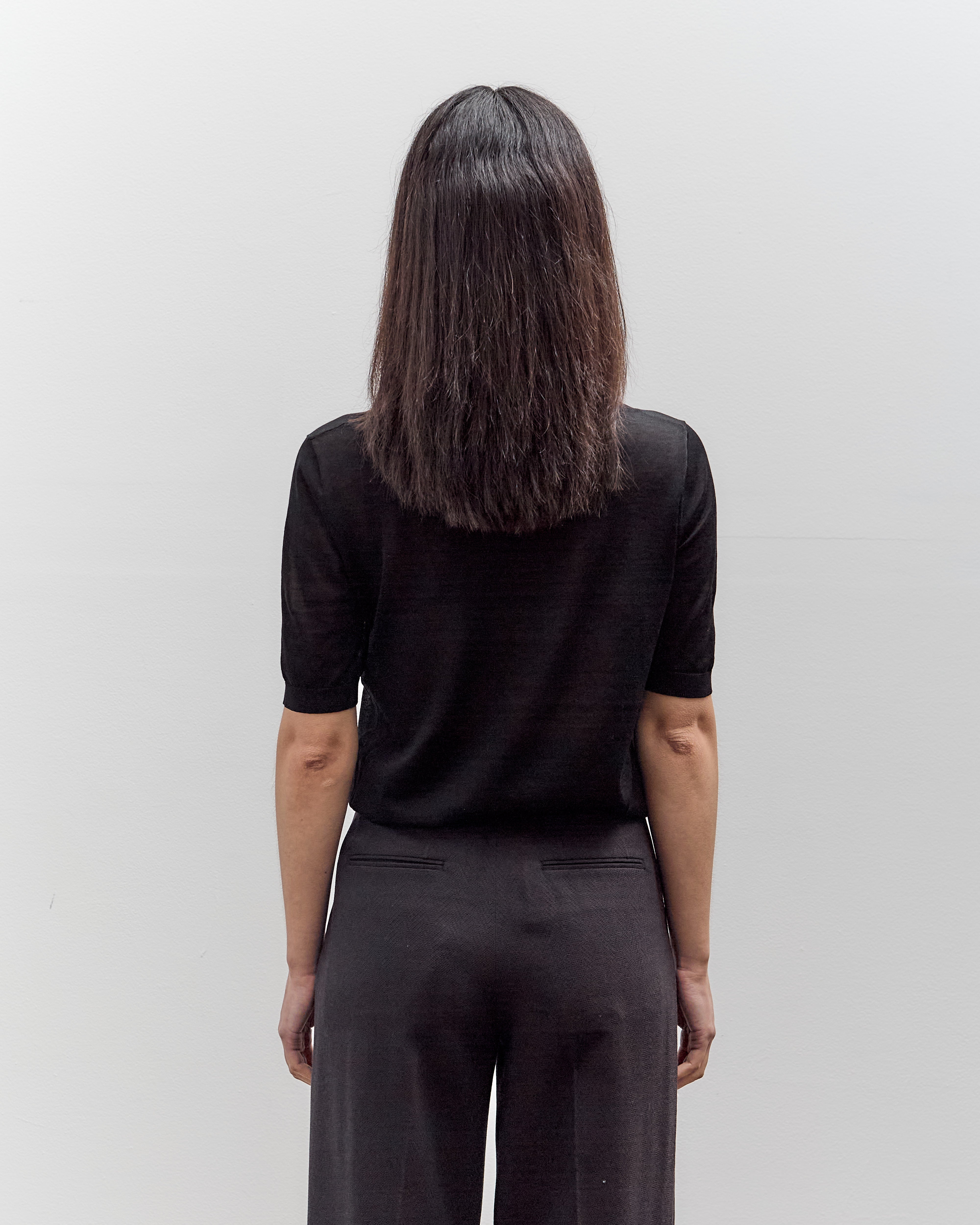 Seya Crispy Polo, Black – Glasswing
