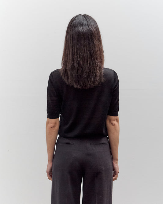 Seya Crispy Polo, Black