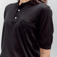 Seya Crispy Polo, Black