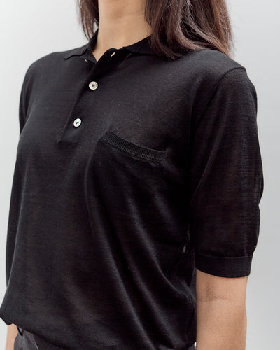 Seya Crispy Polo, Black