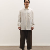 SEYA Frilled Shirt Unisex, White