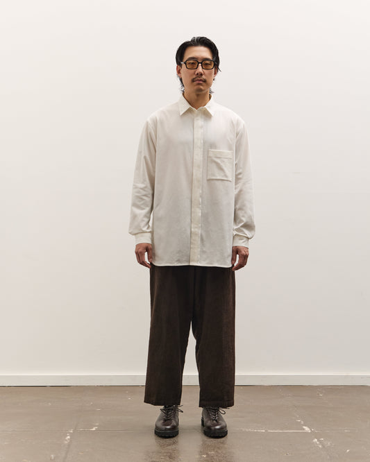 SEYA Frilled Shirt Unisex, White