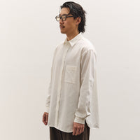 SEYA Frilled Shirt Unisex, White