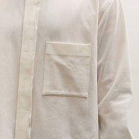 SEYA Frilled Shirt Unisex, White