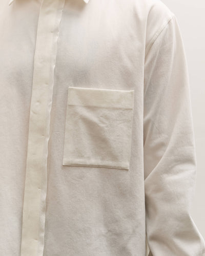 SEYA Frilled Shirt Unisex, White