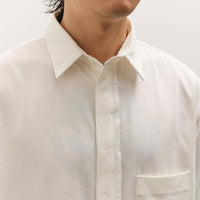 SEYA Frilled Shirt Unisex, White