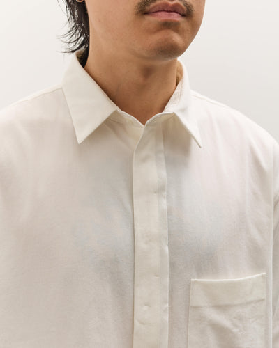 SEYA Frilled Shirt Unisex, White