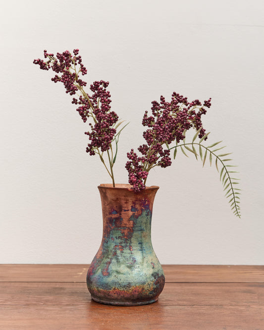 SEYA Patagonia Pottery - Long Vase, Vivid Multi