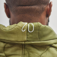 Sillage Padded Muffler Made From Military Warm Liner, Olive