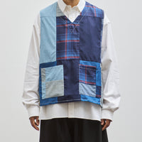 Sillage Apron Vest, Indigo