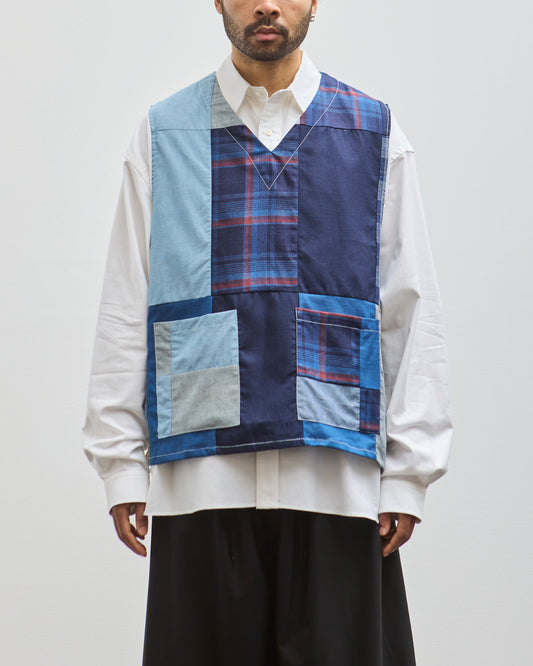 Sillage Apron Vest, Indigo