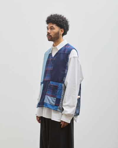 Sillage Apron Vest, Indigo