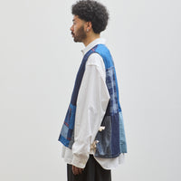 Sillage Apron Vest, Indigo