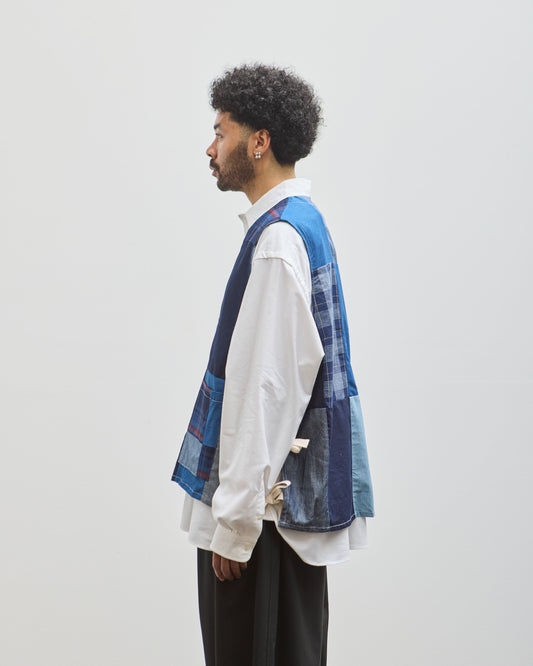 Sillage Apron Vest, Indigo