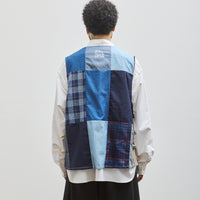 Sillage Apron Vest, Indigo