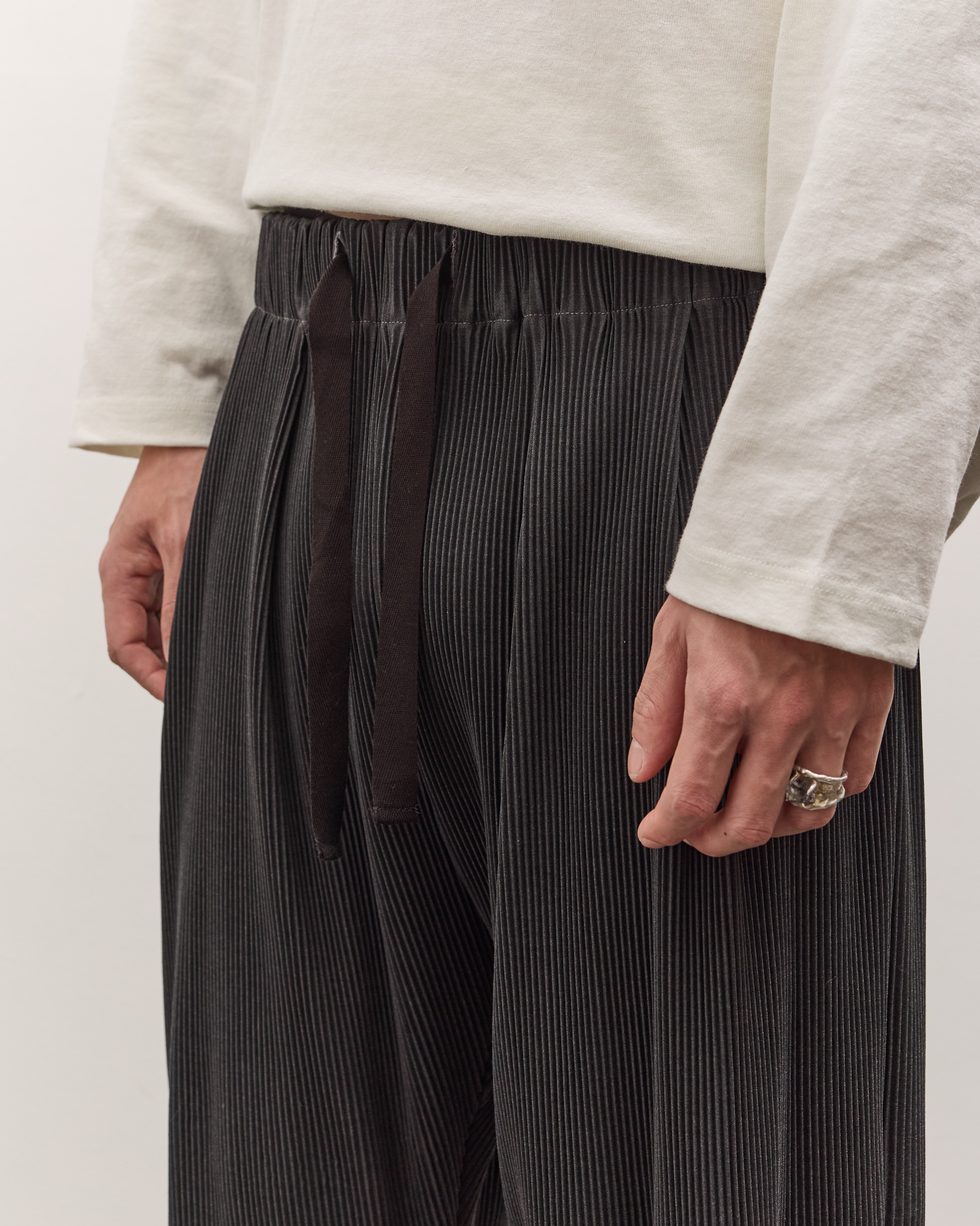 SILLAGE ベンタイルパンツ Sillage Baggy Pants Pleats, Anthractie – Glasswing