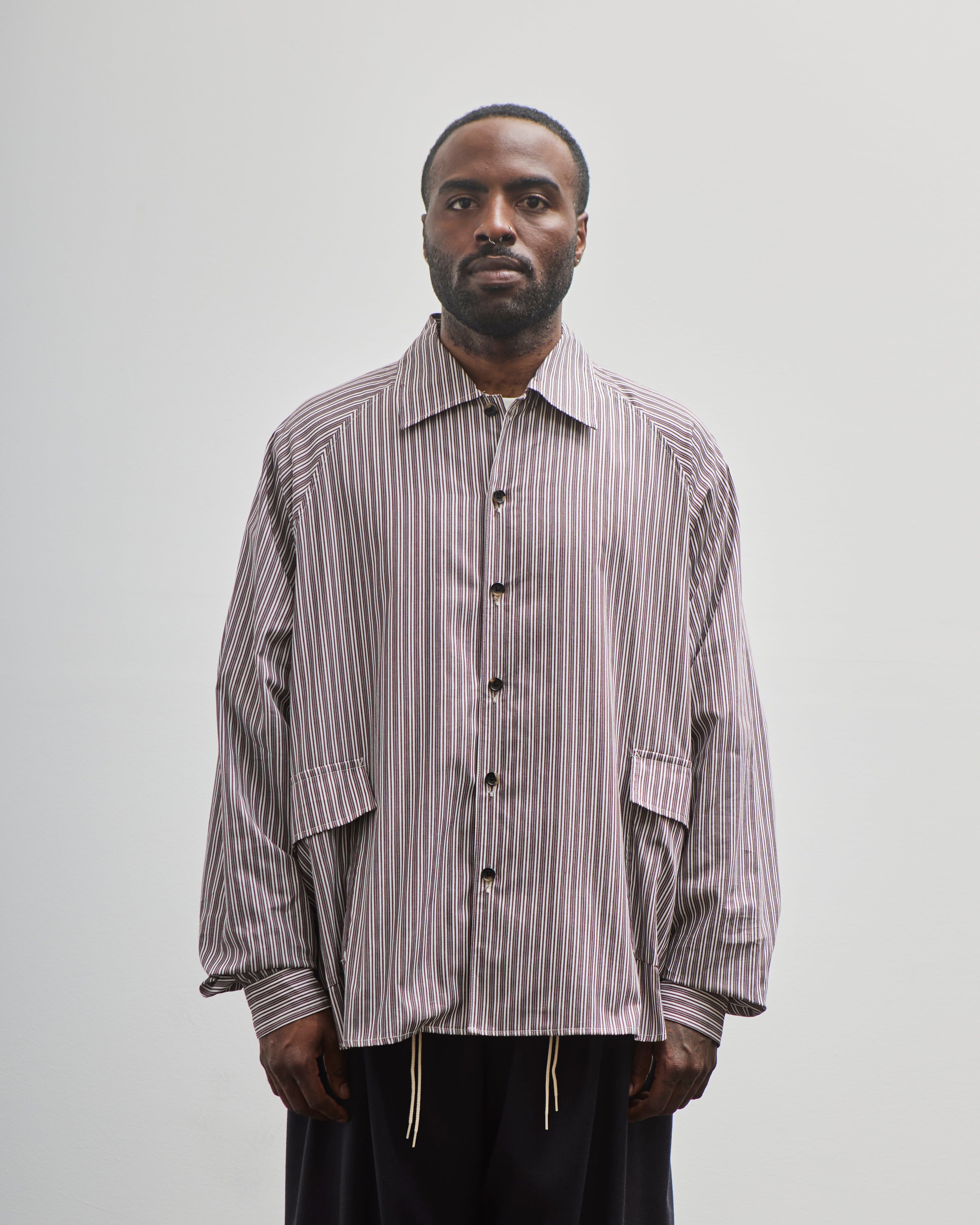【sillage】Overshirts 2024SS Sillage Overshirt Long, White – Glasswing