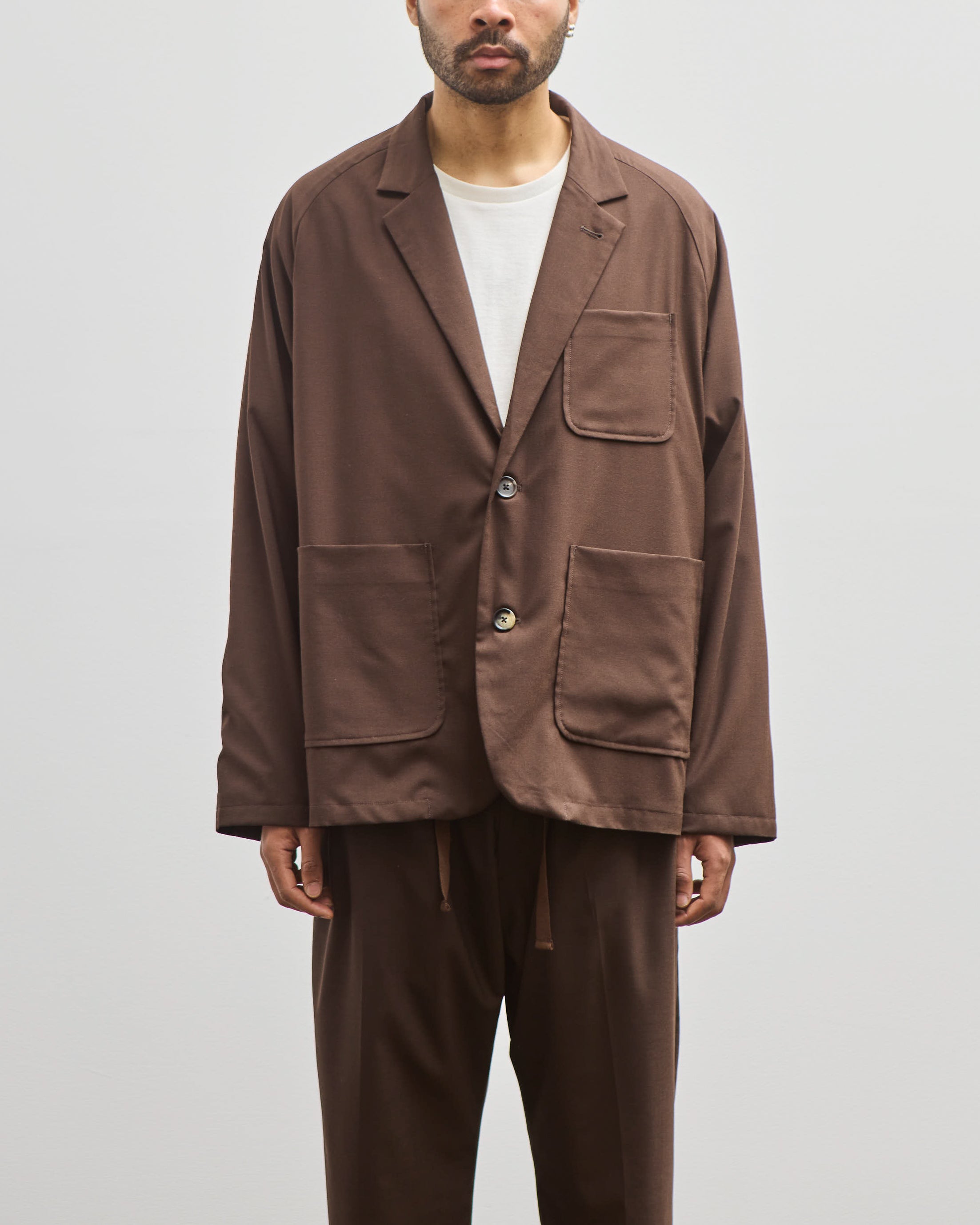 Sillage blouson　ブラウン Sillage Blazer, Brown – Glasswing