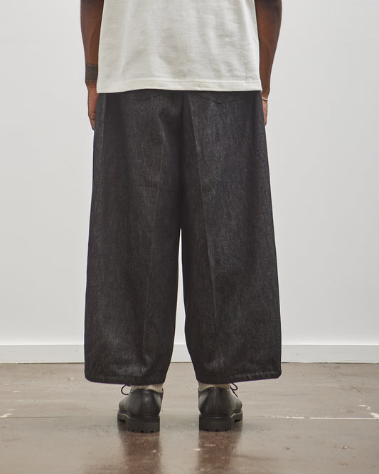 Sillage Circular Pants, Black Denim