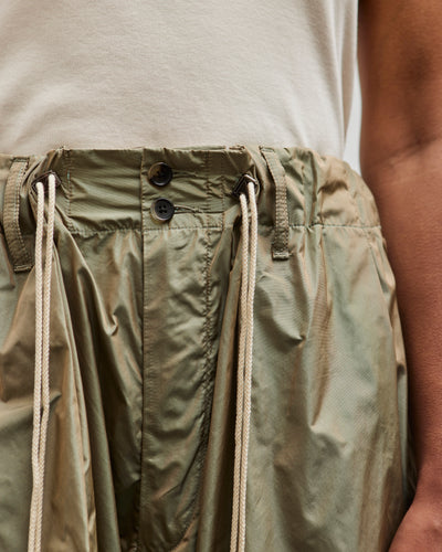 Sillage Circular Pants, Limonta Nylon Khaki