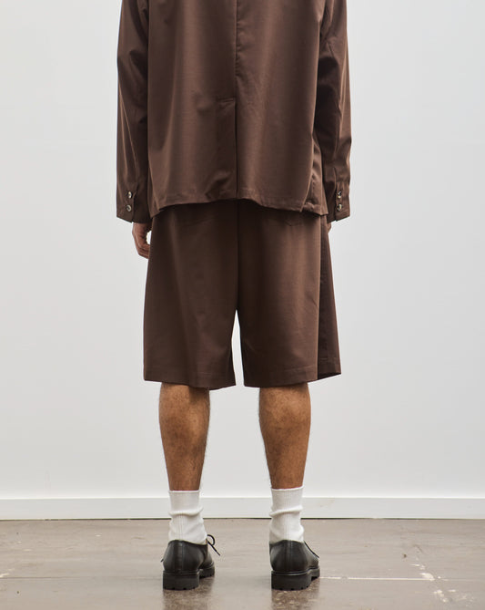 Sillage Circular Shorts, Brown