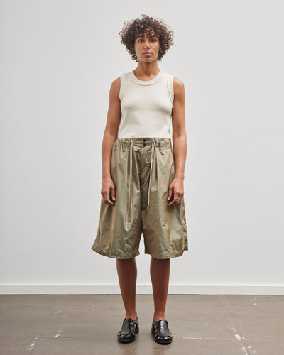 Sillage Circular Short Pants, Limonta Nylon Khaki