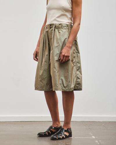 Sillage Circular Short Pants, Limonta Nylon Khaki