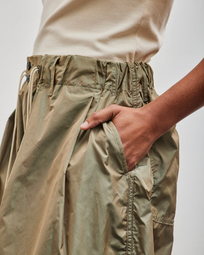 Sillage Circular Short Pants, Limonta Nylon Khaki