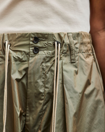 Sillage Circular Short Pants, Limonta Nylon Khaki