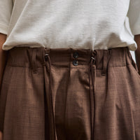 Sillage Circular Shorts, Brown