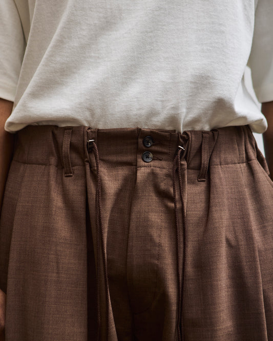 Sillage Circular Shorts, Brown