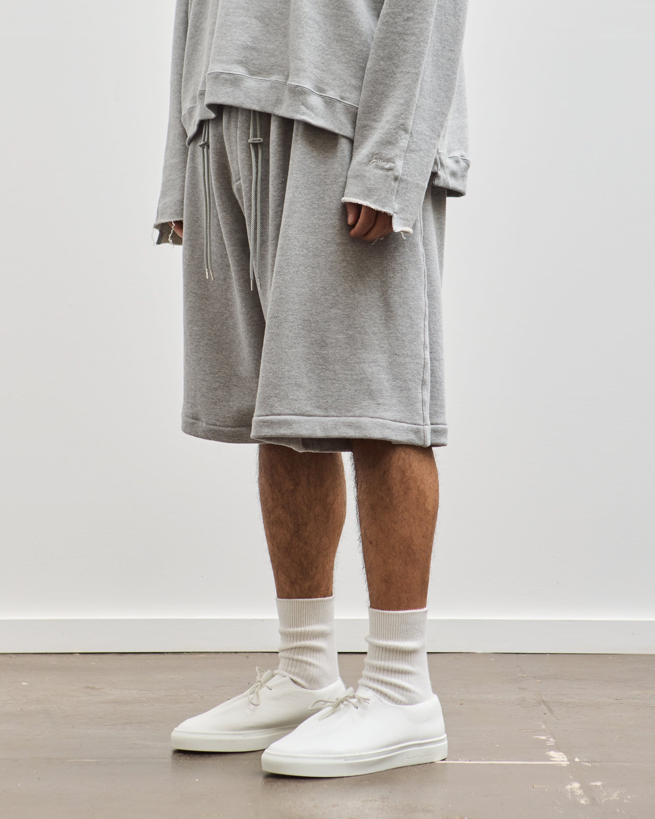 Sillage Loopwheel Circular Shorts, Grey – Glasswing