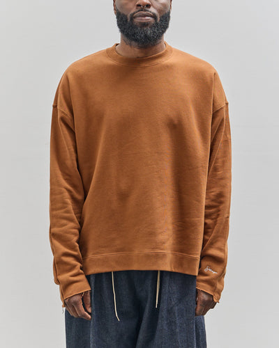 Sillage French Terry Crewneck, Brown