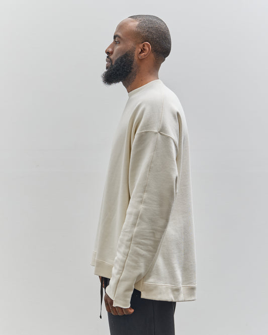 Sillage French Terry Crewneck, Ivory