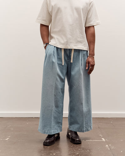 Sillage Hakama Pants, Denim Bleached