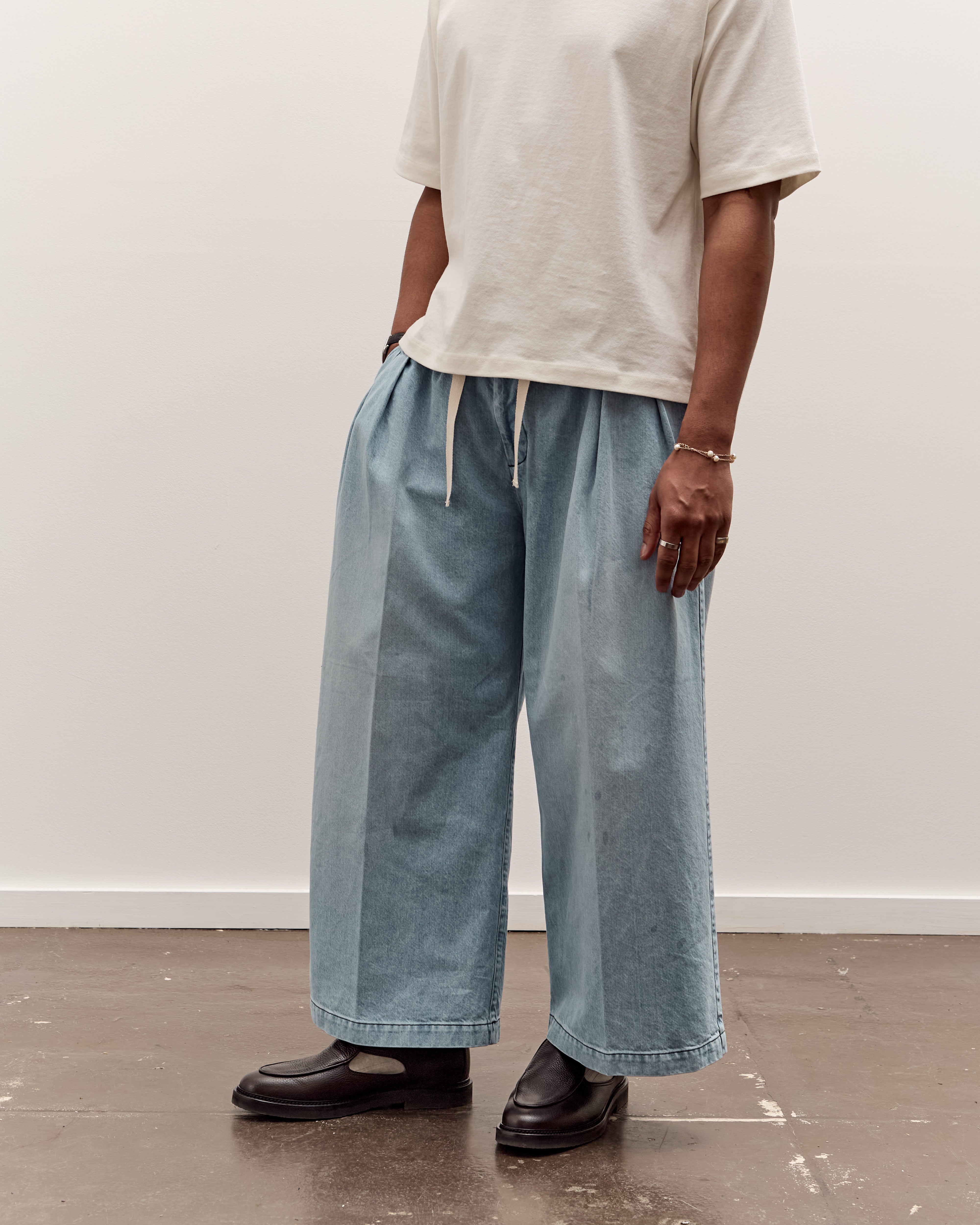 Sillage Hakama Pants, Denim Bleached – Glasswing