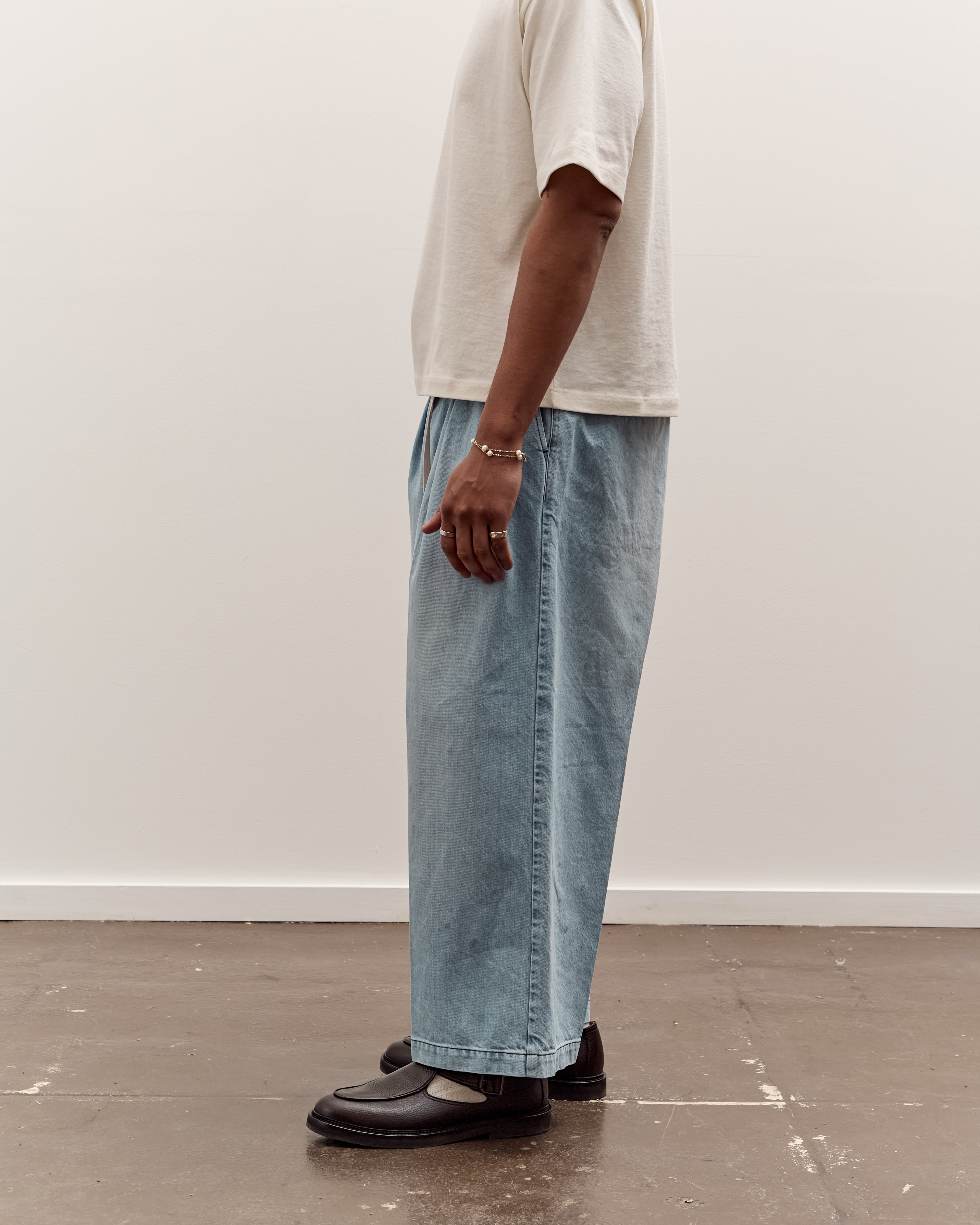 Sillage Hakama Pants, Denim Bleached – Glasswing