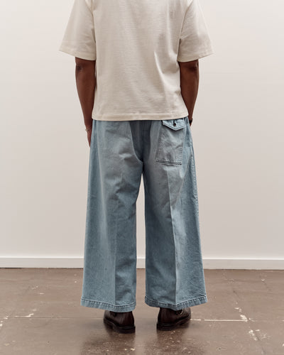 Sillage Hakama Pants, Denim Bleached