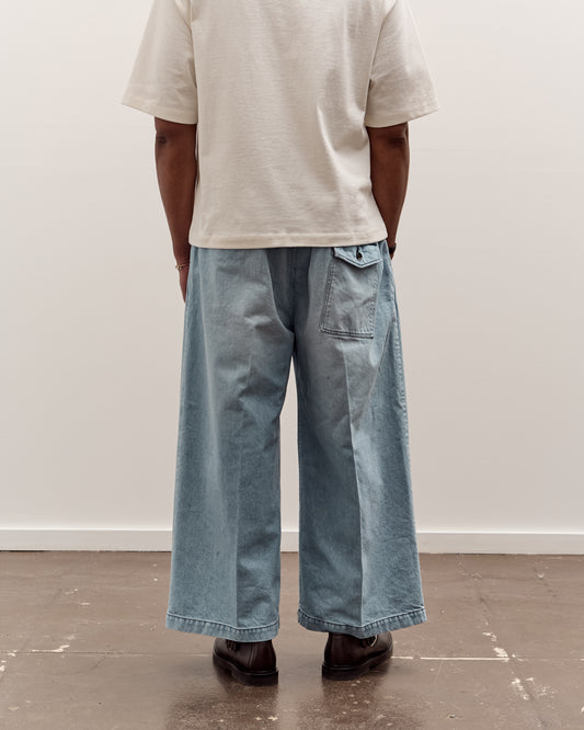 Sillage Hakama Pants, Denim Bleached