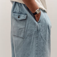 Sillage Hakama Pants, Denim Bleached