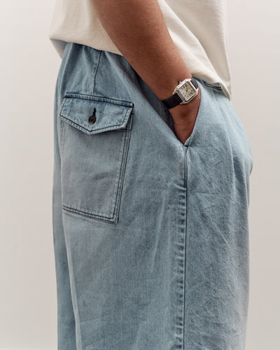 Sillage Hakama Pants, Denim Bleached