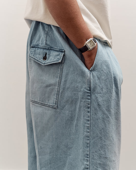 Sillage Hakama Pants, Denim Bleached