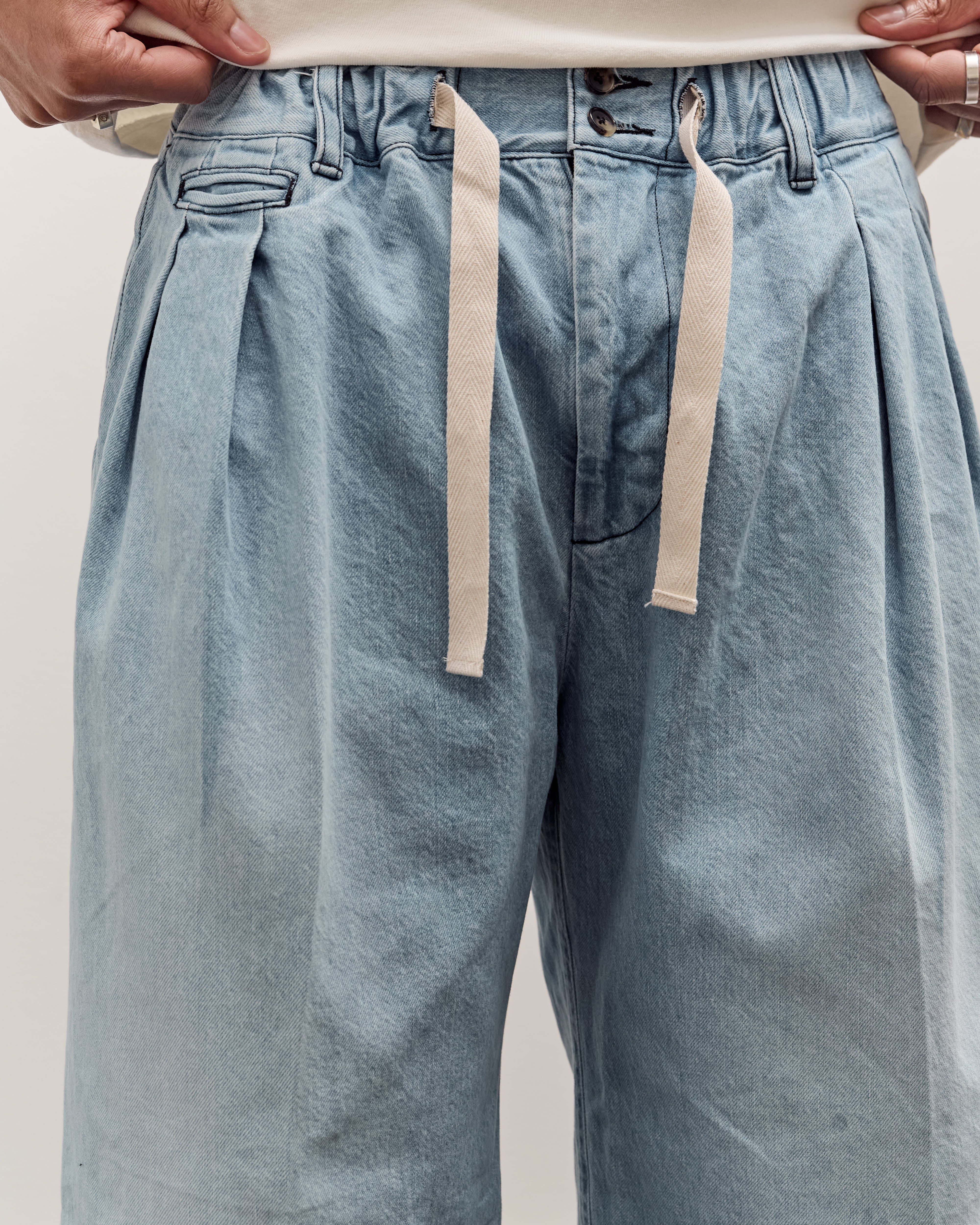 Sillage Hakama Pants, Denim Bleached – Glasswing