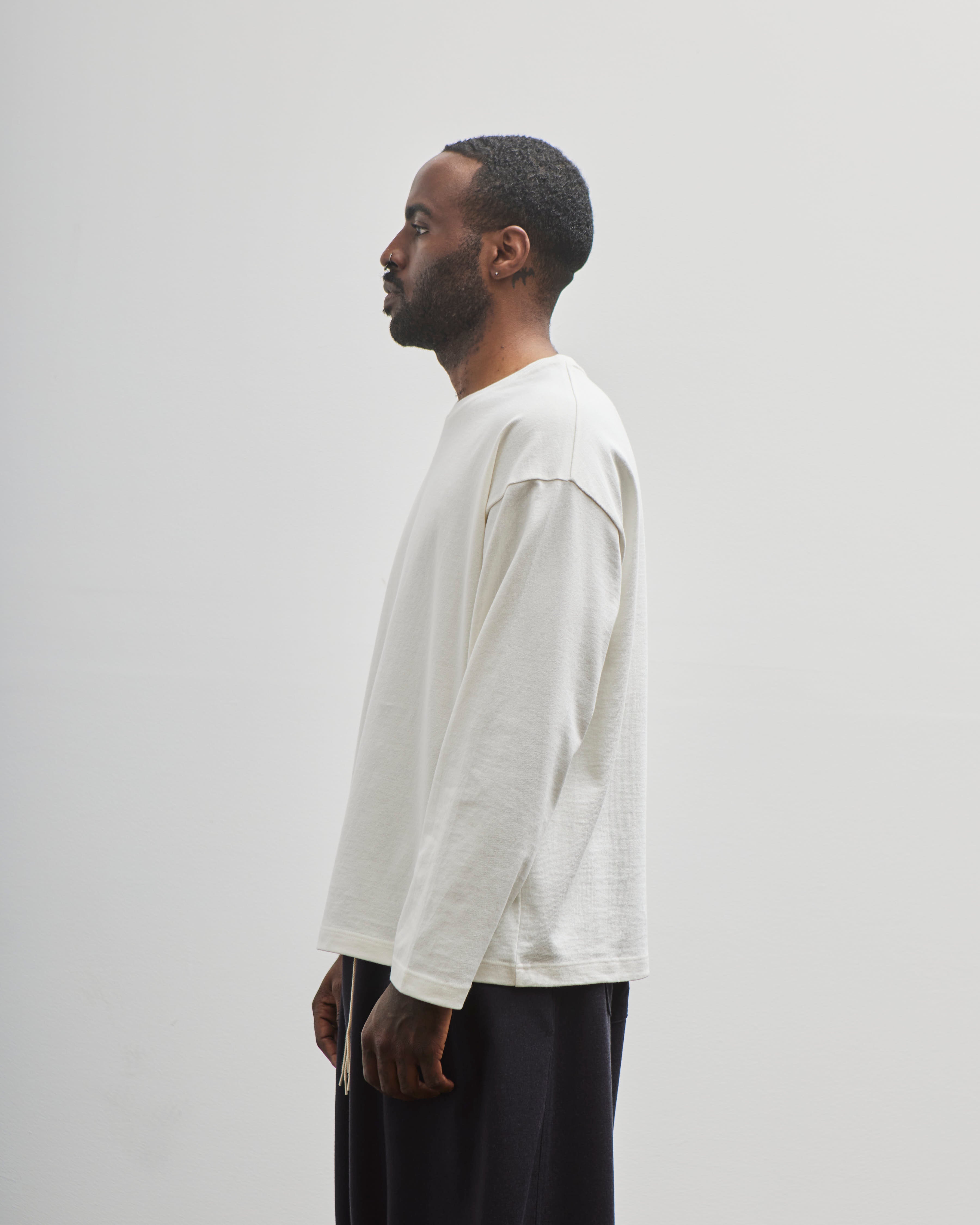 トップス sillage white shirt Sillage SS Tee Longer Length, Natural – Glasswing