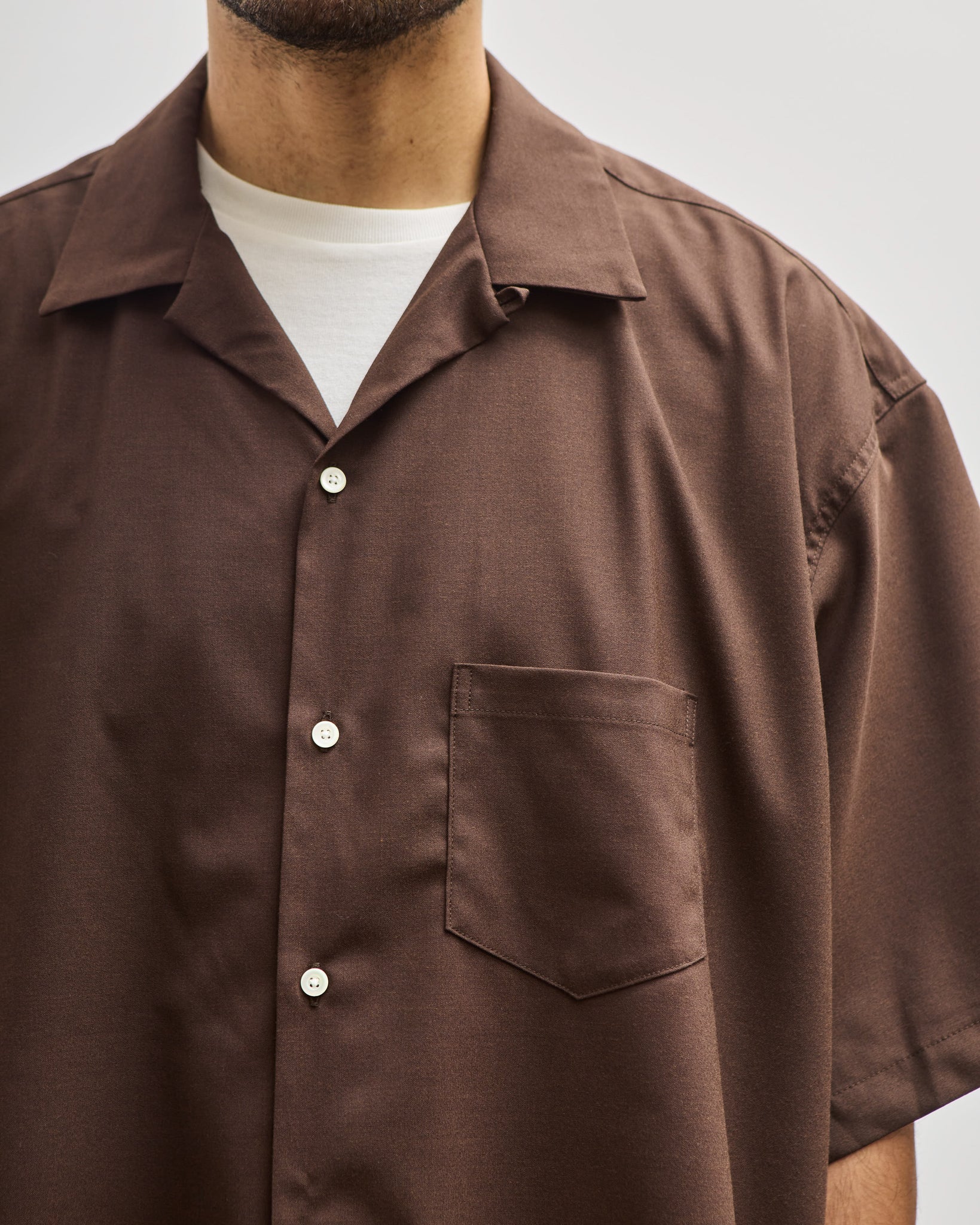 Sillage Overshirt Short, Brown