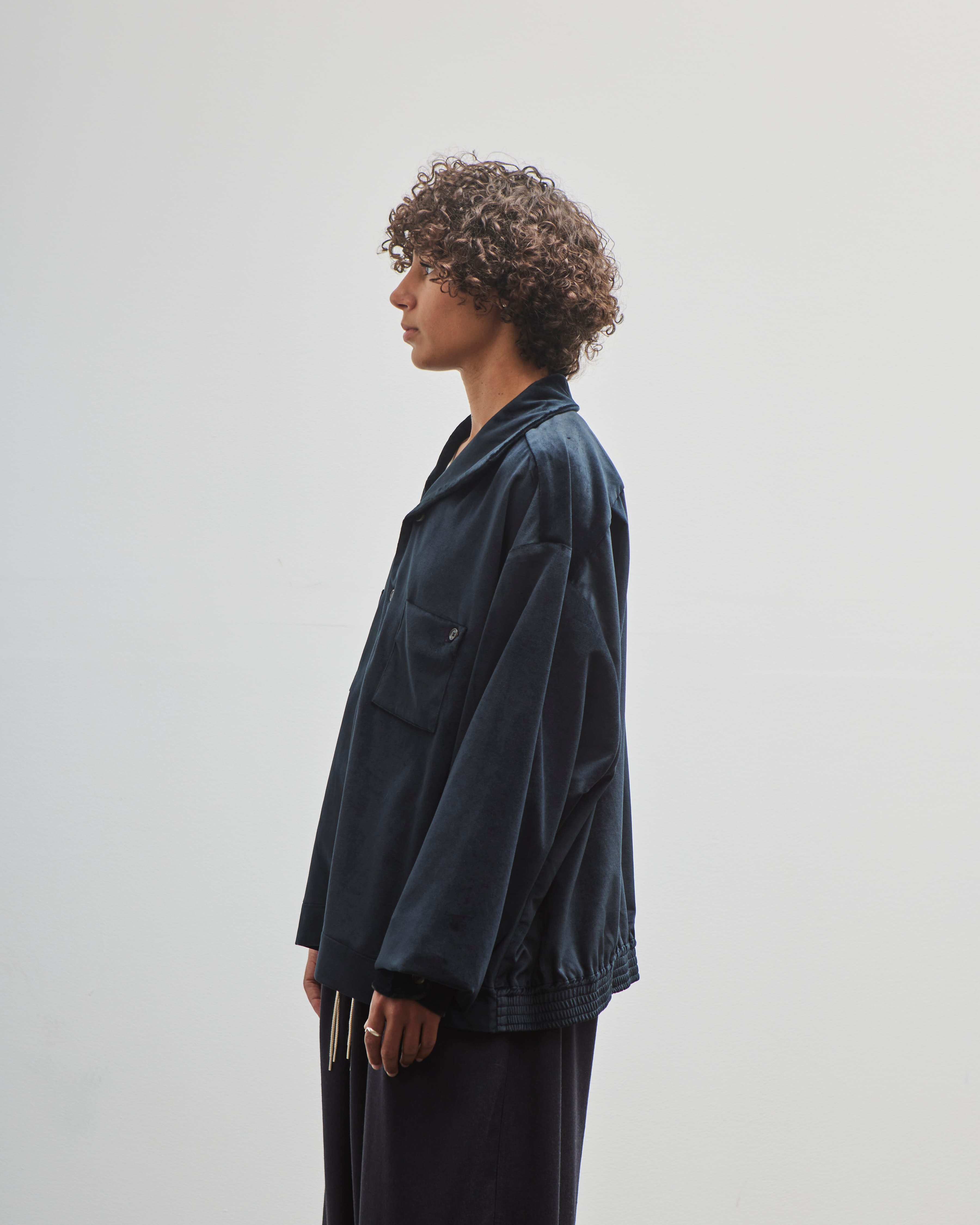 Sillage Rib Blouson, Deadstock Velvet Black – Glasswing