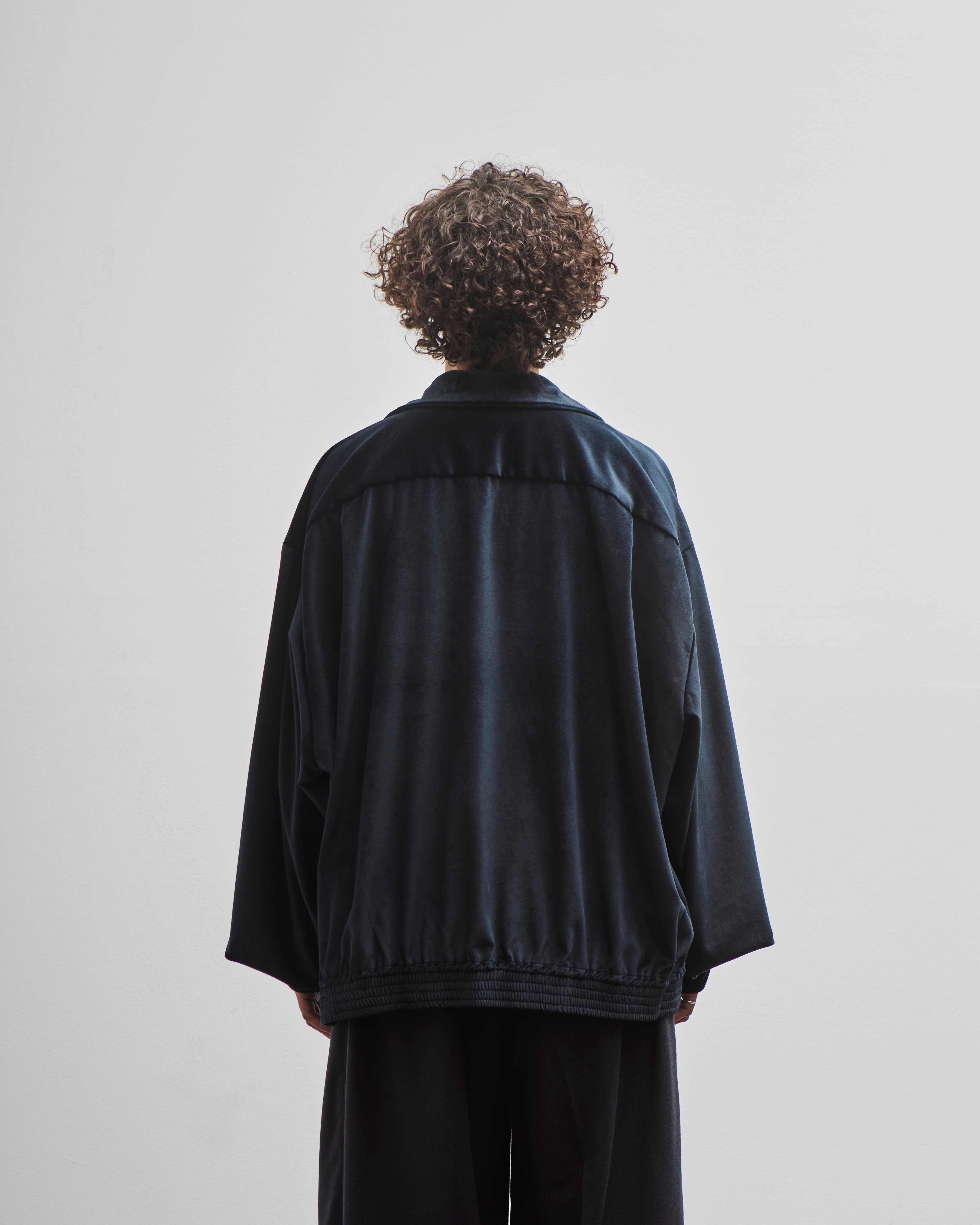 Sillage Rib Blouson, Deadstock Velvet Black – Glasswing