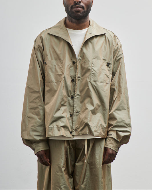 Sillage Unisex Rib Blouson, Limonta Nylon Khaki