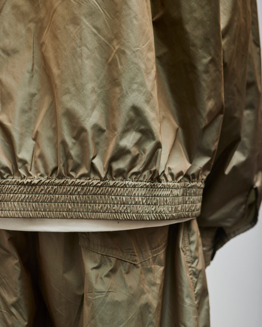 Sillage Unisex Rib Blouson, Limonta Nylon Khaki