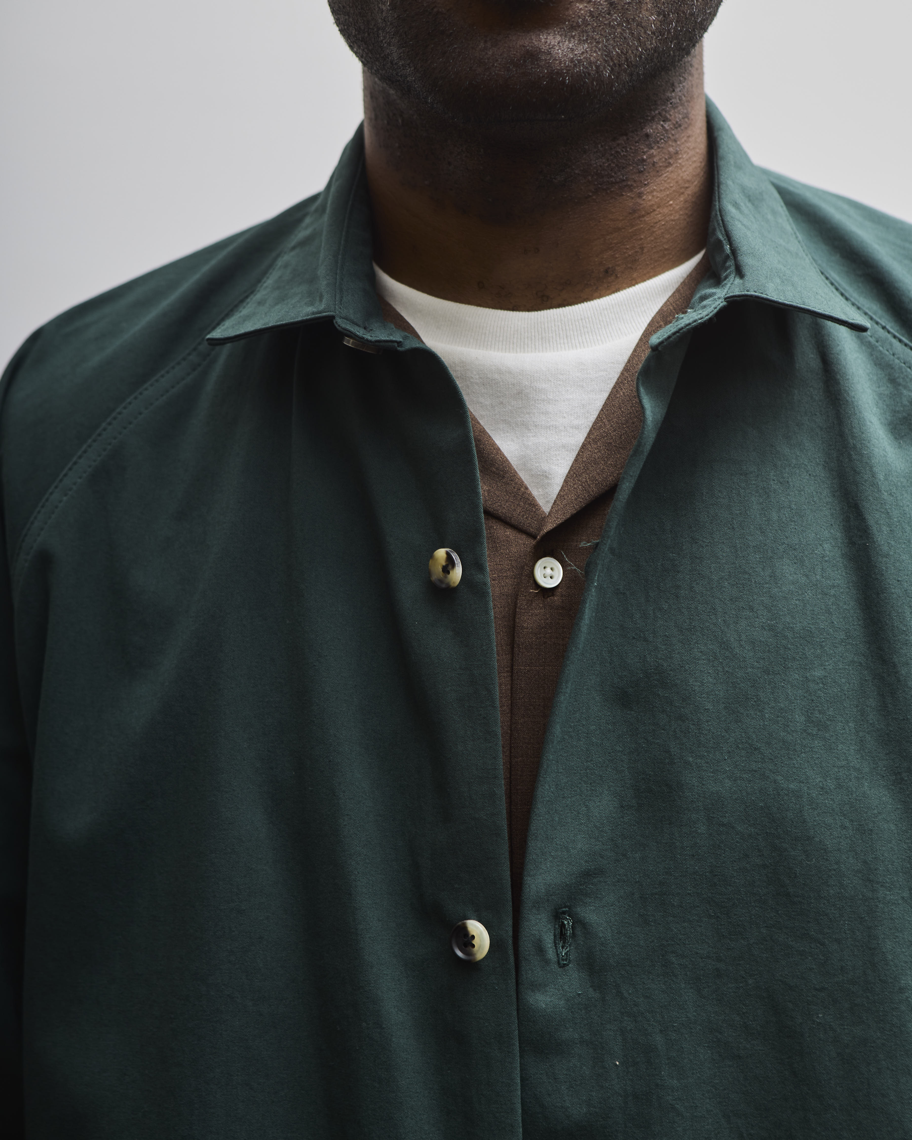 Sillage Short Light Coat, Green – Glasswing